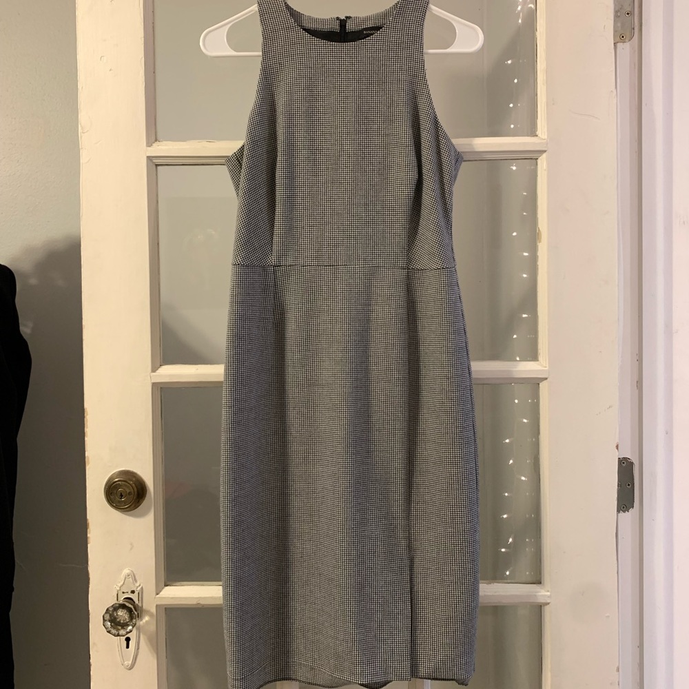 halter neck office dress